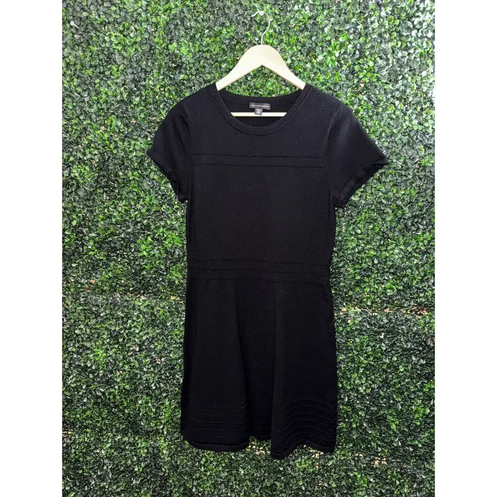 Saks Fifth Avenue, Knit Black Dress, Womens Size L Saks Fifth Avenue, Knit Black Dress, Womens Size L